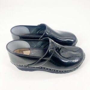 Troentorps Van Gogh Patent Leather Clogs Sz 39/9